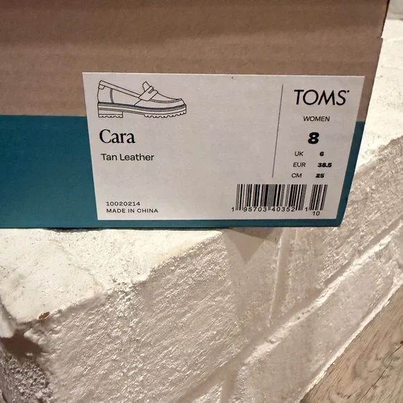 Toms Cara Tan Leather Women's Footwear - Picture 2 of 5
